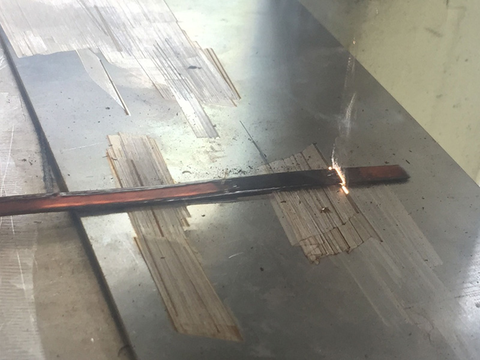 Copper wire laser glue removing