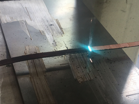 Copper wire laser glue removing