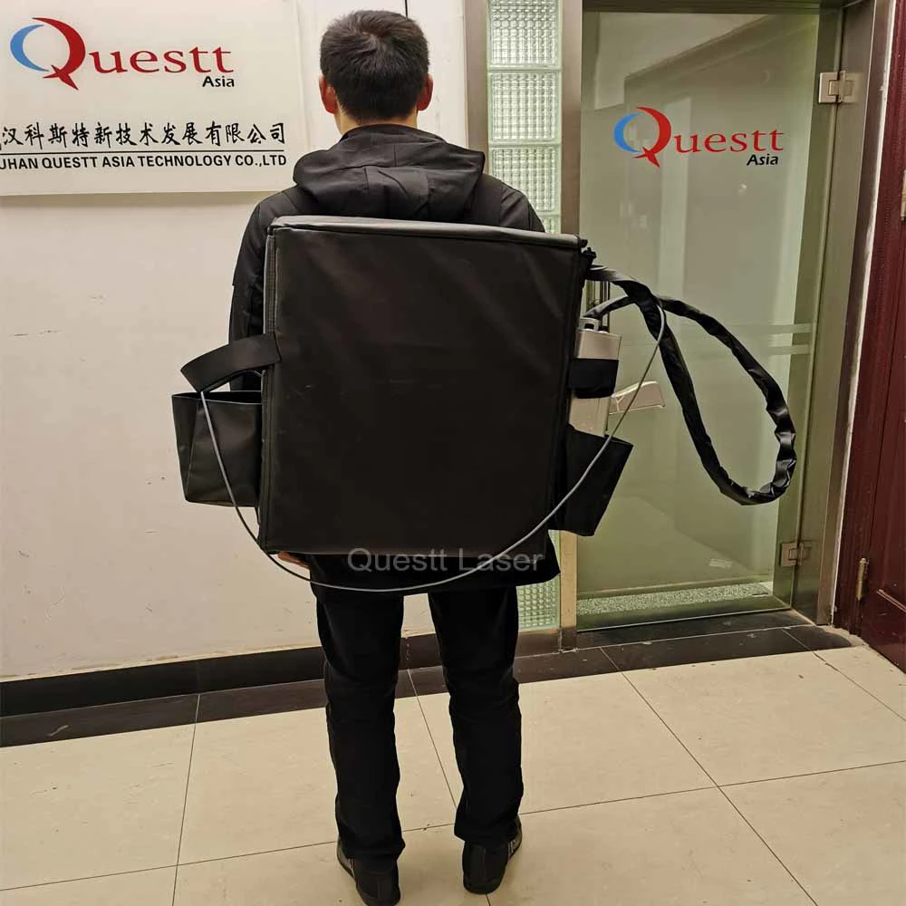 product-Factory Price Metal Rust Removal 20w 50w 100W Backpack Laser Cleaning Machine-QUESTT-img-1