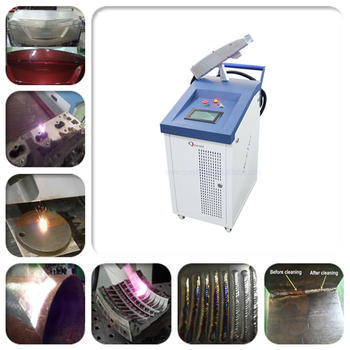 100W 200W Fiber Paint Rust Removal Handheld Metal Laser Cleaning Machine