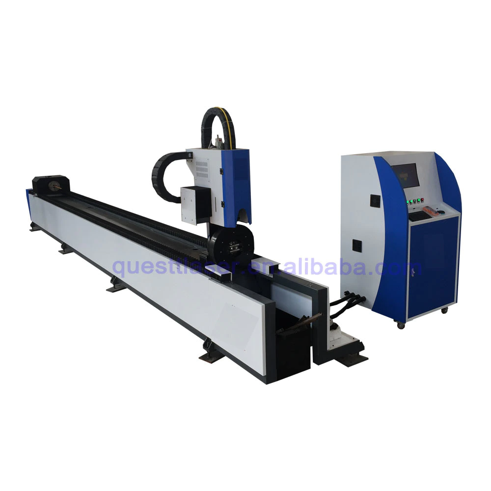 product-6M 12M Tube Pipe fiber laser cutter machine with auto loading 3KW-QUESTT-img-1