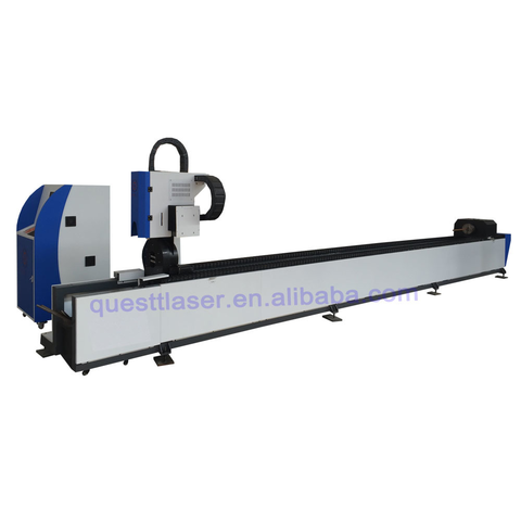 product-6M 12M Tube Pipe fiber laser cutter machine with auto loading 3KW-QUESTT-img-2