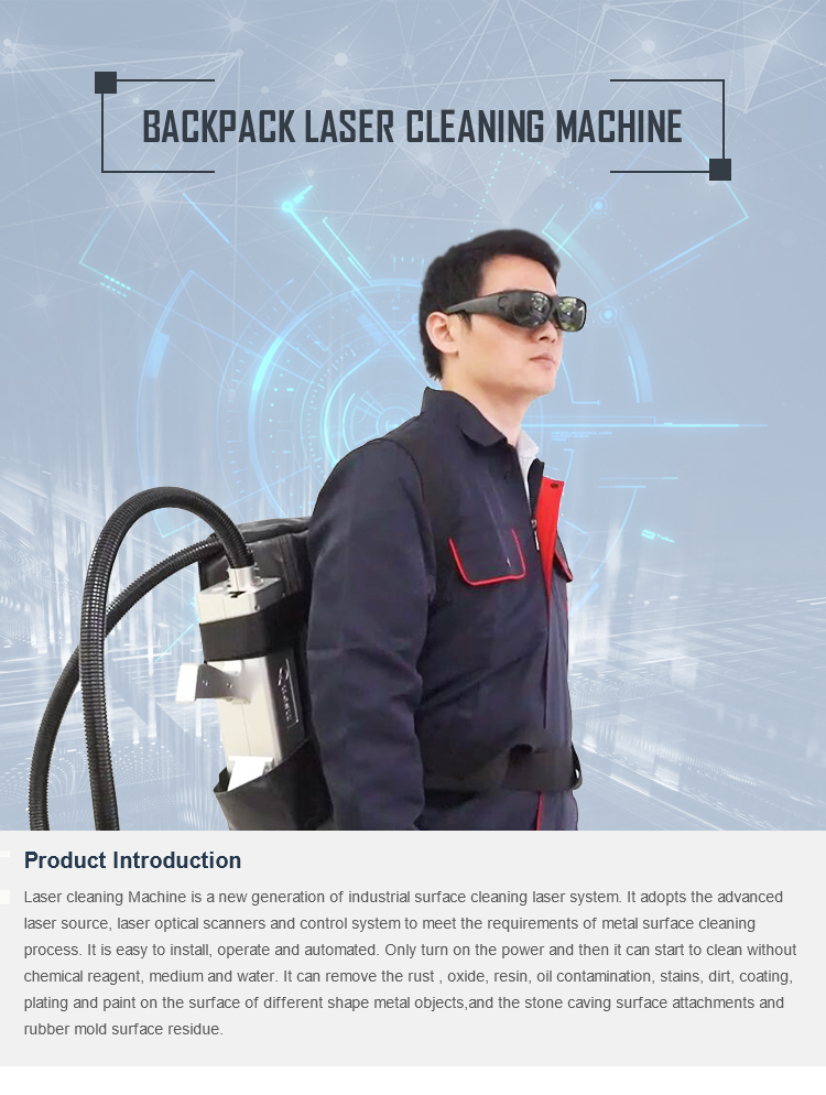product-QUESTT-Backpack Portable laser cleaning machine high quality laser cleaning machine removed 
