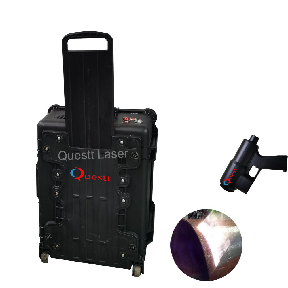 product-Hot Sale suitcase type 100W Laser Cleaning Machine for Auto Parts Remove Rust Oil Painting-Q-1