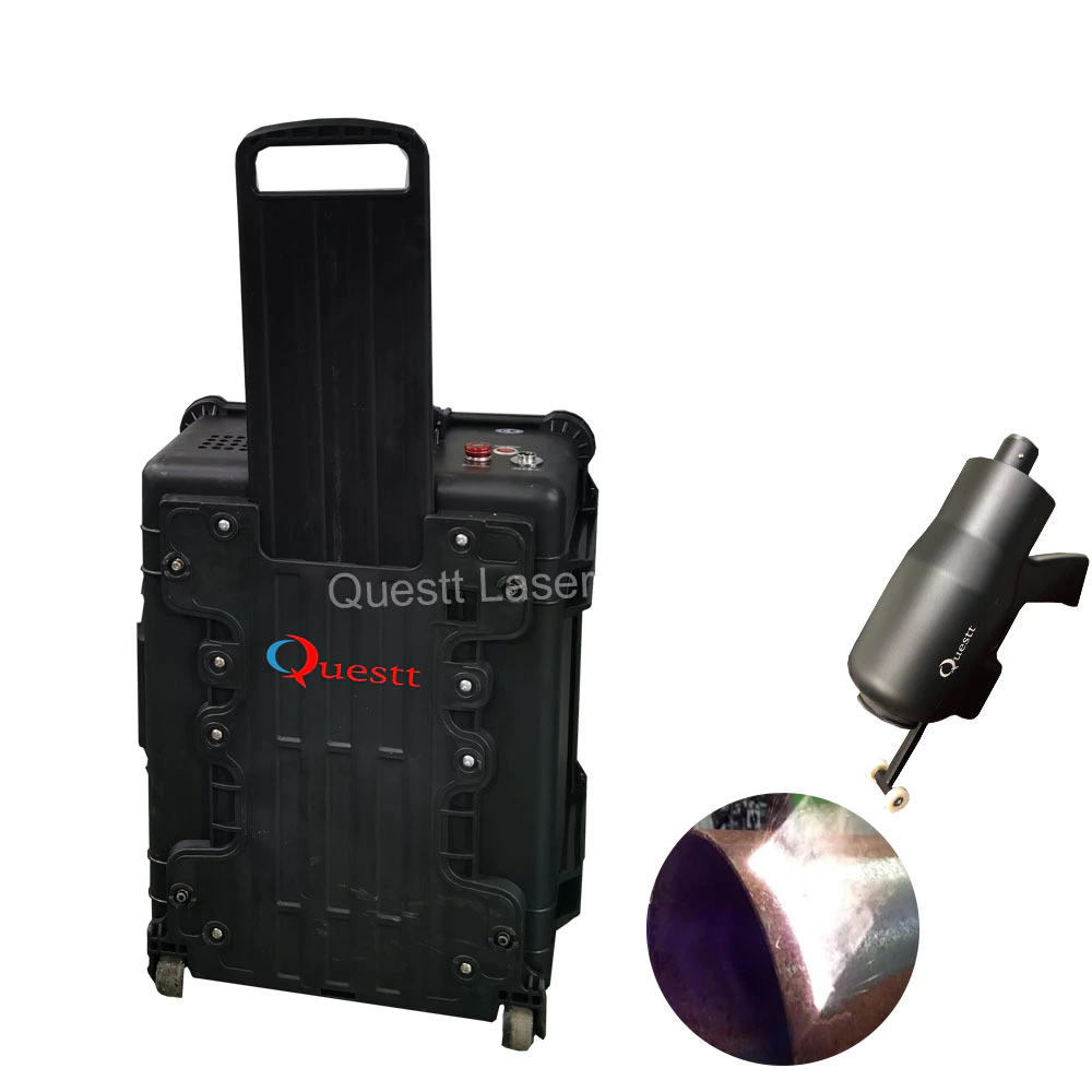 product-Best Price 50W 100W Rust Removal Surface laser graffiti removal suitcase laser cleaning mach-1