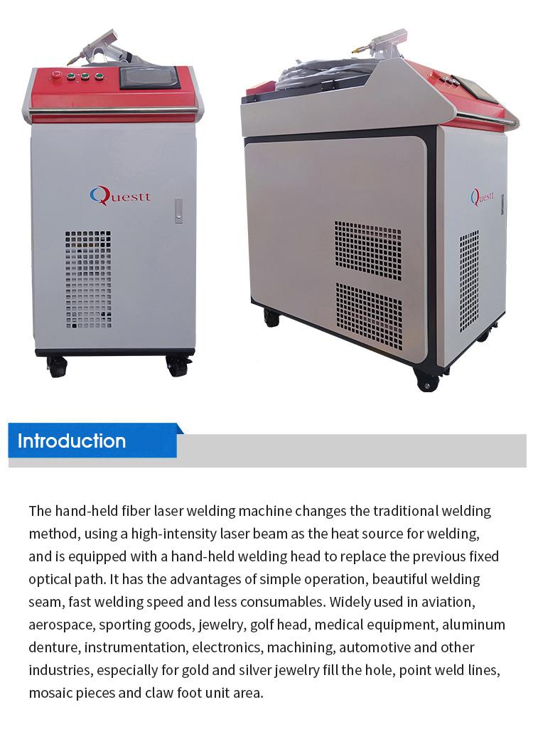 product-QUESTT-1kw 15kw 2kw Handheld fiber laser welding machine for stainless carbon steel with be