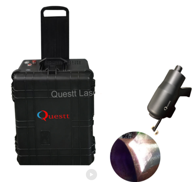 product-QUESTT-100W 200W Motocycle Vehicle Engine Gearbox Oil Rust Removal Laser Machine for Cleanin