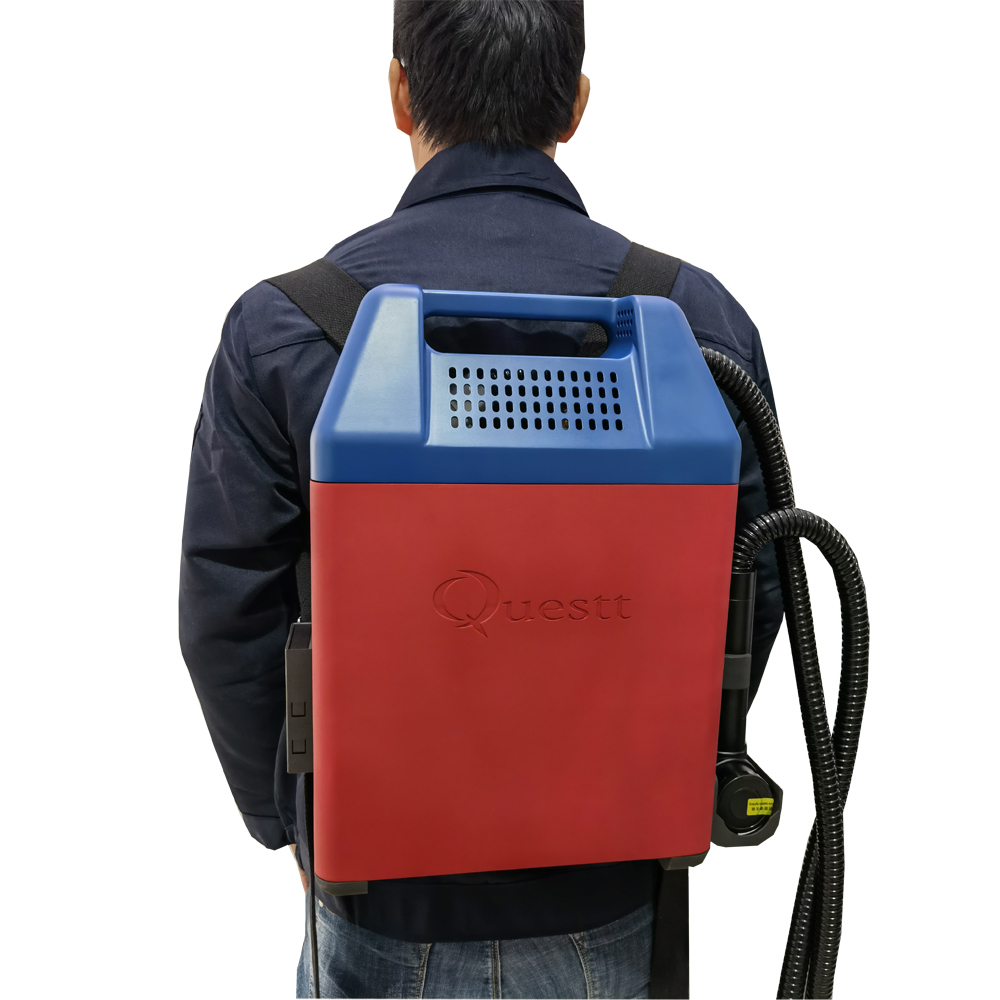 product-QUESTT-Portable Laser Cleaner Backpack 100W Laser Cleaning Machine for Rust Removal Graffiti