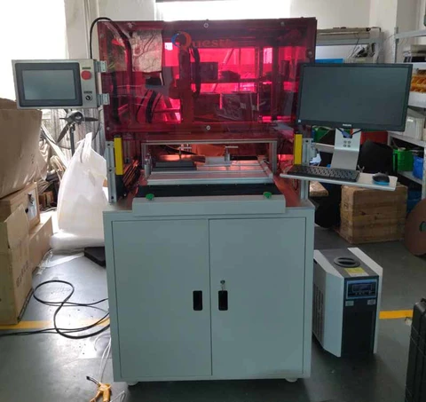 Automatic UV Laser marking machine well packed for shipping