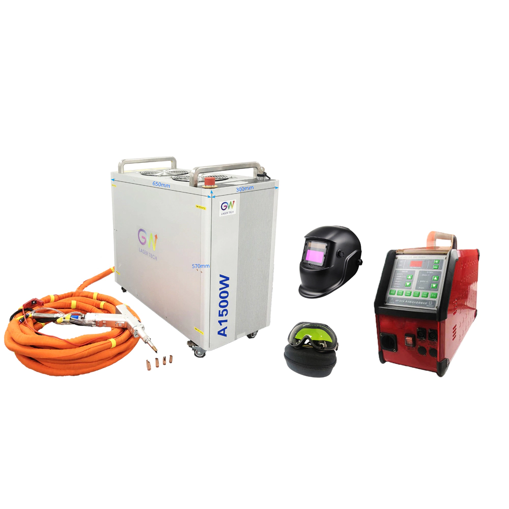 Portable 1500W air cooled manual hand held laser welding machine