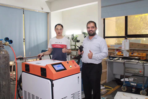 Our Mid-East Custemor has the high appreciate with our Handheld Fiber Laser Welding Machine